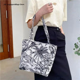 Embroidery Pattern Clutch Canvas Shoulder Bag