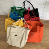 Canvas Large-capacity Shoulder Bag Tote Handbag