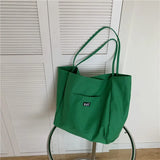 Canvas Large-capacity Shoulder Bag Tote Handbag
