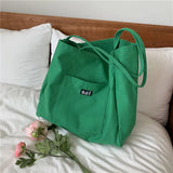 Canvas Large-capacity Shoulder Bag Tote Handbag