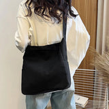 Canvas Shoulder Bag Handbag for Women Casual Tote Eco Crossbody Bag