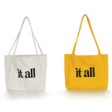 Canvas Shoulder Bag Large Capacity Grocery Totes Handbag