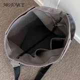 Canvas Shoulder Bag Large Capacity Letter Printed Ladies Handbags Soft Casual