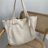 Canvas Shoulder Bag Handbag Large Capacity