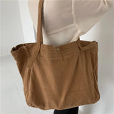 Canvas Shoulder Bag Handbag Large Capacity