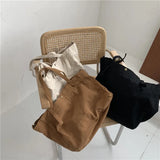Canvas Shoulder Bag Handbag Large Capacity