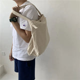 Canvas Shoulder Bag Handbag Large Capacity