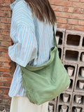 Canvas Shoulder Bag for Women Hobos Small Messenger Crossbody Bag