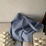 Canvas Shoulder Bags Brief Large Capacity for Students Underarm Casual Shopping
