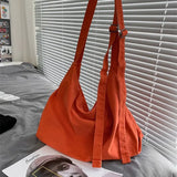 Canvas Shoulder Bags Large Capacity Crossbody-bag
