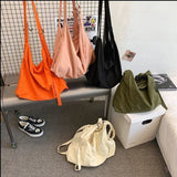 Canvas Shoulder Bags Large Capacity Crossbody-bag
