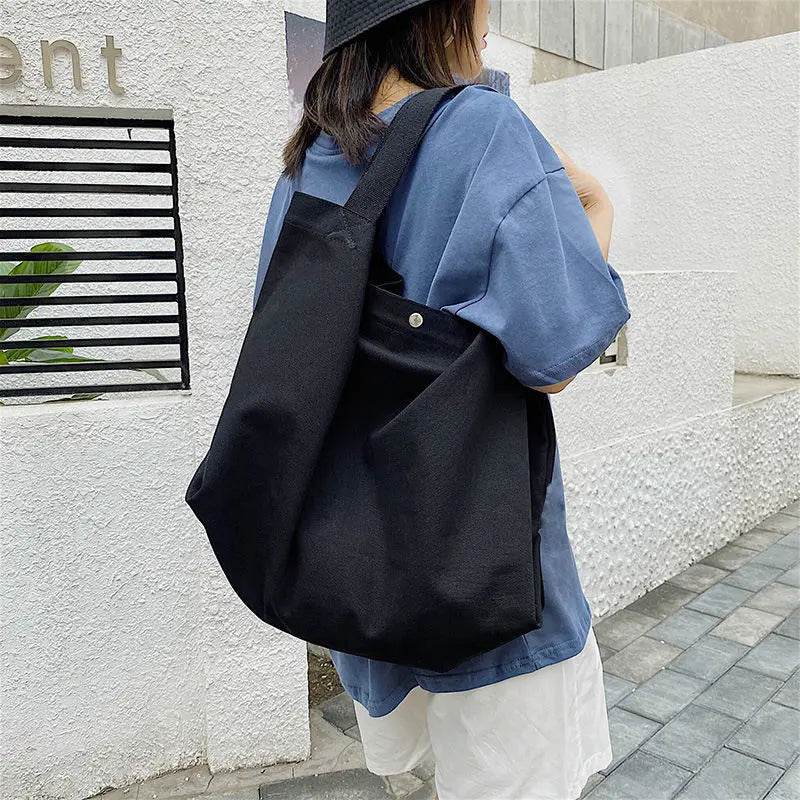 Canvas Shoulder Bags Women School Book Handbags Casual Totes Shopper Bolsa