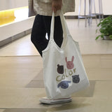 Floral Print Canvas Shoulder Bag for Women