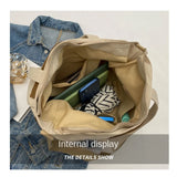 Canvas Shoulder Bags Women Large Capacity Lightweight Casual Messenger Bag