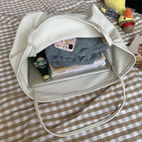 Canvas Shoulder Bags Large Capacity Portable Shopping Handbags