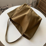 Canvas Shoulder Bags Large Capacity Portable Shopping Handbags
