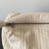 Canvas Shoulder Bags Women Retro Square Big Capacity Underarm Bag