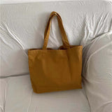 Canvas Shoulder Bags Women Large Capacity All-match Retro Handbags