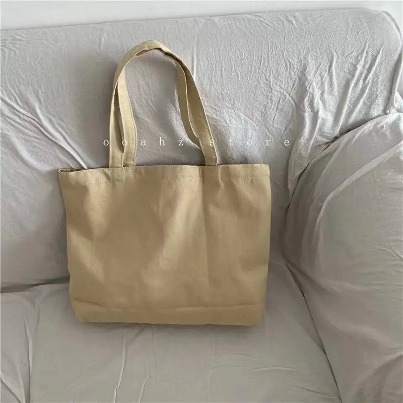Canvas Shoulder Bags Women Large Capacity All-match Retro Handbags