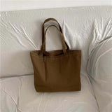 Canvas Shoulder Bags Women Large Capacity All-match Retro Handbags