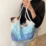 Canvas Shoulder Bags Sweet Print Handbag Japanese Style Tote Mujer