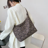 Canvas Shoulder Bags Leopard Students All-match Preppy New-arrival