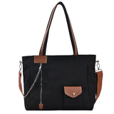 Canvas Shoulder Bags for Women Leisure Or Travel Bags Solid Totes