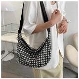 Canvas Shoulder Crossbody Bags for Women Large Satchel Female Shopper Student