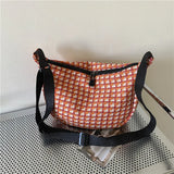 Canvas Shoulder Crossbody Bags for Women Large Satchel Female Shopper Student