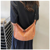 Canvas Shoulder Crossbody Bags for Women Large Satchel Female Shopper Student