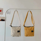 Canvas Shoulder Messenger Bag Japanese Style Compact