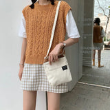 Canvas Shoulder Messenger Bag Japanese Style Compact