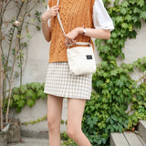 Canvas Shoulder Messenger Bag Japanese Style Compact