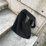 Canvas Shoulder Shopping Bags Harajuku Foldable Travel Totes Bag