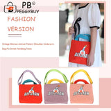 Animal Prints Canvas Shoulder Tote Bag for Ladies Girls School