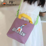 Animal Prints Canvas Shoulder Tote Bag for Ladies Girls School