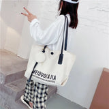 Khaki Bucket Shopping Bag Women's Handbag