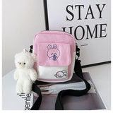 Canvas Shoulder Women's Bag Small Crossbody Messenger Bag