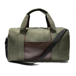 Canvas Travel Bag Handbag Shoulder Messenger Storage Bag Men Women