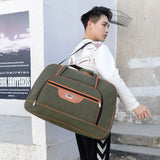 Canvas Travel Bag Durable Duffel Shoulder Weekend Carry Organizer