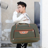 Canvas Travel Bag Durable Duffel Shoulder Weekend Carry Organizer