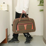 Canvas Travel Bag Durable Duffel Shoulder Weekend Carry Organizer