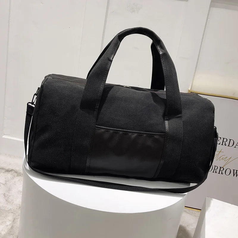 Canvas Travel Luggage Handbags Durable Duffel Shoulder Bags Crossbody Organizer
