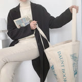 Canvas Single Handbag Large Capacity Versatile Shoulder Bag