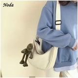 Canvas Large Capacity Shoulder Handbag for Women