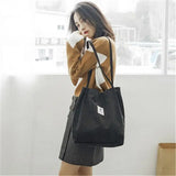 Corduroy Shoulder Bag Top-Handle Crossbody Tote Bag College Style