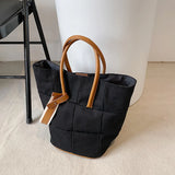 Canvas Splicing Big Shoulder Crossbody Bags for Women