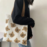 Canvas Student Women Shoulder Small Purses Handbags High Tote Shopping