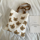 Canvas Student Women Shoulder Small Purses Handbags High Tote Shopping