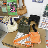 Canvas Literary Tote Bag Soft Casual Adjustable Strap Vintage Style
